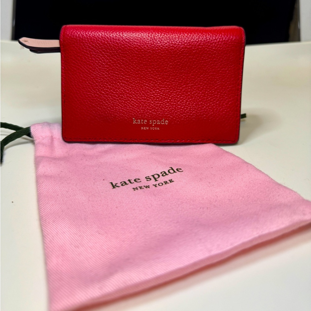 Kate space wallet red with key ring